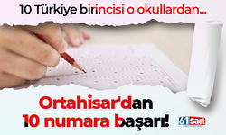 Ortahisar'dan 10 numara başarı! 10 Türkiye birincisi o okullardan
