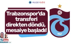 Trabzonspor'da transferi direkten döndü, mesaiye başladı!