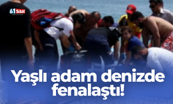 Yaşlı adam denizde fenalaştı!
