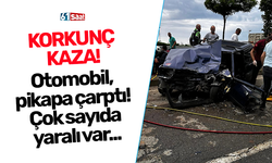 Otomobil, pikapa çarptı! Çok sayıda yaralı var...
