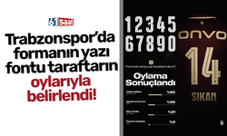 Trabzonspor’da formanın yazı fontu taraftarın oylarıyla belirlendi!