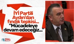 İYİ Partili Aydın'dan fındık tepkisi... "Mücadeleye devam edeceğiz..."