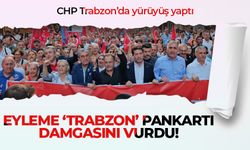 CHP Trabzon eylemine damga vuran Trabzon pankartı!