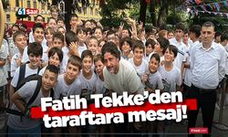 Fatih Tekke’den taraftara mesaj!