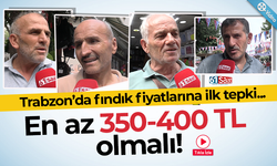 Trabzon’da fındık fiyatlarına ilk tepki...