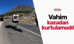 Vahim kazadan kurtulamadı!