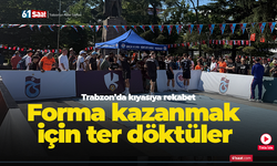 Trabzon'da forma kazanmak için ter döktüler