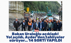 Bakan Uraloğlu açıkladı! Yol açıldı, Ayder’den tahliyeler sürüyor… 14 SORTİ YAPILDI