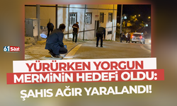 Yürürken yorgun merminin hedefi oldu: Şahıs ağır yaralandı