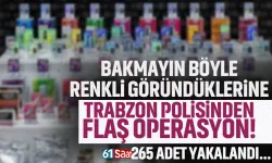 Trabzon'da flaş operasyon! 265 adet yakalandı...