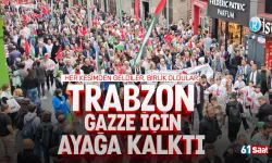 Trabzon'da her kesimden yüzlerce kişi birlik oldu, Gazze için ayağa kalktı