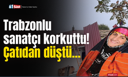 Trabzonlu sanatçı korkuttu! Çatıdan düştü...