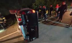 Rize’de devrilen kamyonetin sürücüsü hayatını kaybetti!