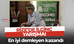 Rize’de ilginç yarışma! En iyi demleyen kazandı
