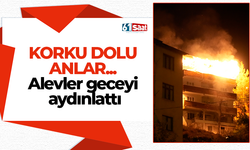 Korku dolu anlar... Alevler geceyi aydınlattı