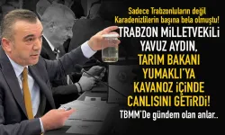Trabzon Milletvekili Yavuz Aydın, canlı canlı meclise getirdi...