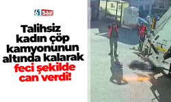 Talihsiz kadın çöp kamyonunun altında kalarak feci şekilde can verdi!