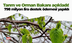 Tarım ve Orman Bakanı açıkladı! 798 milyon lira destek ödemesi yapıldı