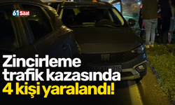 Zincirleme trafik kazasında 4 kişi yaralandı!