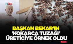 Başkan Bekar'ın 'Kokarca Tuzağı' üreticiye örnek oldu