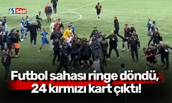 Futbol sahası ringe döndü, 24 kırmızı kart çıktı!