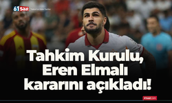 Tahkim Kurulu, Eren Elmalı kararını açıkladı!