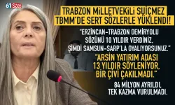 Trabzon Milletvekili Sibel Suiçmez, TBMM'de sert sözlerle yüklendi...