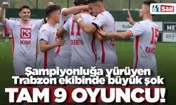 Şampiyonluğa yürüyen Trabzon ekibine bahis şoku! Tam 9 futbolcu...