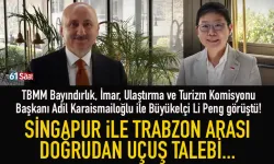 Singapur'dan, Trabzon'a doğrudan uçuş gündeme geldi...