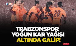 Trabzonspor yoğun kar yağışı altında galip!