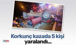Korkunç kazada 5 kişi yaralandı...