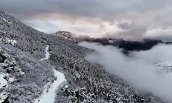 Gümüşhane beyaz gelinliğini giydi