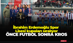 İbrahim Erdemoğlu Spor Lisesi kupaları sıralıyor