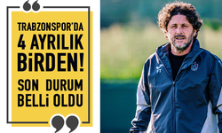 Trabzonspor'da 4 ayrılık birden...