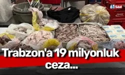 Trabzon'a 19 milyonluk ceza...