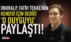 Trabzonspor'un kalecisi Onuralp, Fatih Tekke'nin dediği o duyguyu paylaştı...