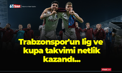 Trabzonspor'un lig ve kupa takvimi netlik kazandı