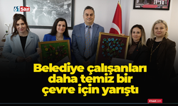 Belediye çalışanları daha temiz bir çevre için yarıştı
