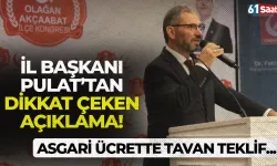 Yeniden Refah Partisi Trabzon İl Başkanı Pulat'tan dikkat çeken açıklama! Asgari ücrette tavan teklif...