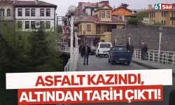 Asfalt kazındı, altından tarih çıktı!