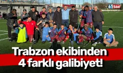 Trabzon ekibinden 4 farklı galibiyet!