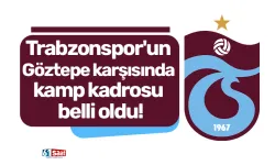 Trabzonspor'un Göztepe karşısında kamp kadrosu belli oldu!