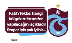 Fatih Tekke, hangi bölgelere transfer yapılacağını açıkladı! "Stoper için çok iyi bir oyuncu bulduk..."