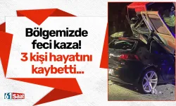 Bölgemizde feci kaza! 3 kişi hayatını kaybetti...