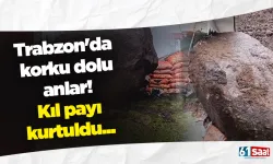 Trabzon'da korku dolu anlar!