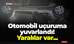 Otomobil uçuruma yuvarlandı! Yaralılar var...