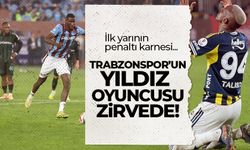 İlk yarının penaltı karnesi! Trabzonsporlu oyuncu zirvede...
