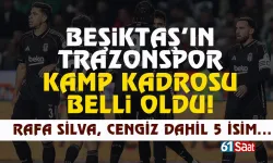 Beşiktaş'ın Trabzonspor kadrosu belli oldu! 5 isim yok...