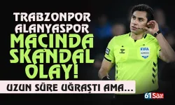 Trabzonspor Alanyaspor maçında skandal olay!