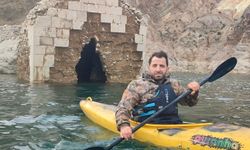 Yusufeli Barajı’nda sular çekildi, tarihi kale ortaya çıktı